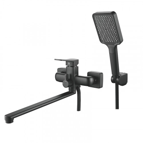 Смеситель для ванны Shevanik S9922H универсальный цвет Черный