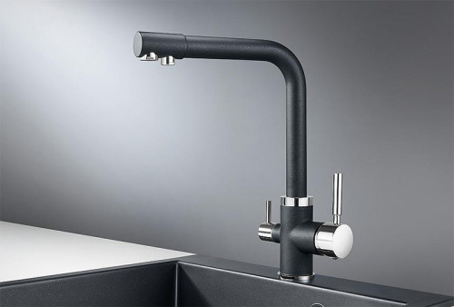 Смеситель для кухни Granula 2015 цвет Шварц