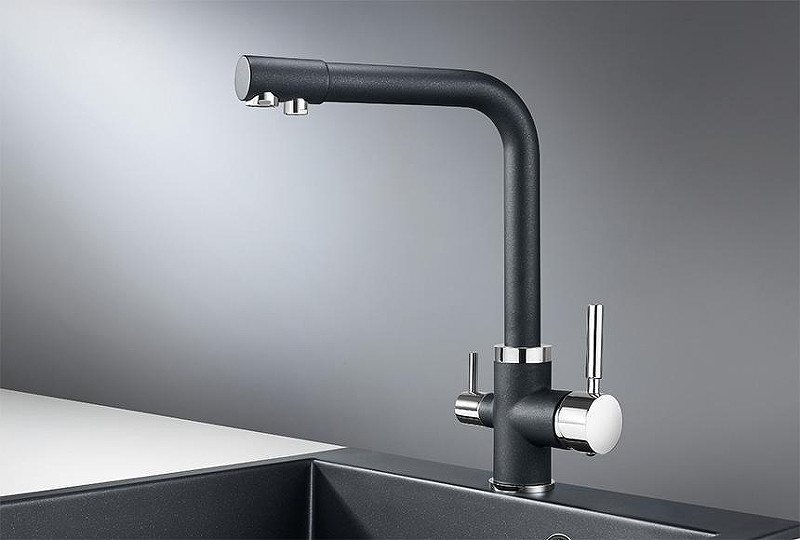 Смеситель для кухни Granula 2015 цвет Шварц