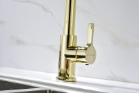 Смеситель для кухни Paulmark Halt Ha214021-G Золото