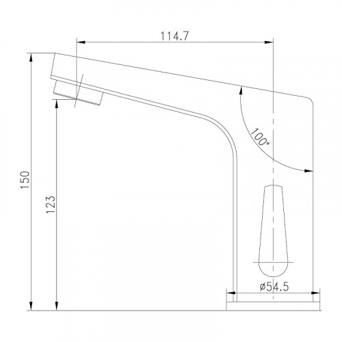 Смеситель для раковины Lemark Project LM4655CE Хром латунь
