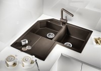 Смеситель для кухни Blanco Linus-S Silgranit 516697 Кофе латунь