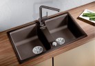 Смеситель для кухни Blanco Linus-S Silgranit 516697 Кофе латунь