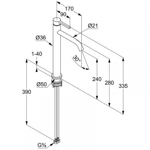 Смеситель для раковины Kludi Nova Fonte Pura 20298N015 Золото брашированное