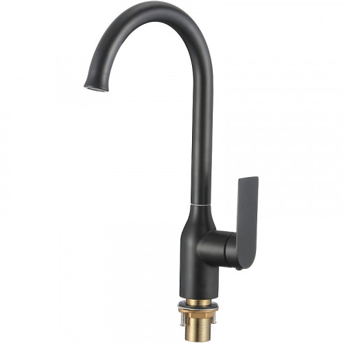 Смеситель для кухни Viko V-7724 Черный матовый латунь