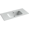 Раковина Ceramicanova Element 100 CN7003 Белая фарфор полувстраиваемая