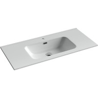 Раковина Ceramicanova Element 100 CN7003 Белая фарфор полувстраиваемая