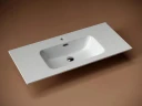 Раковина Ceramicanova Element 100 CN7003 Белая фарфор полувстраиваемая