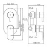 Душевая система WasserKRAFT Dinkel A175819 Хром латунь встраиваемый