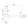 Сифон для раковины Paffoni Minimal ZACC240BO Белый матовый