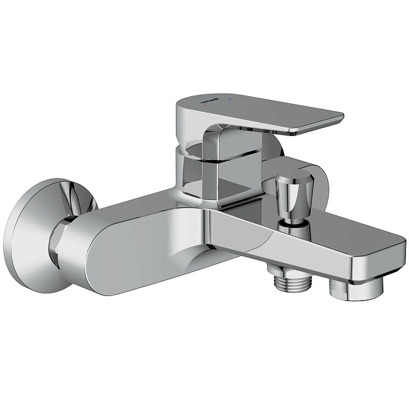 Смеситель для ванны Cersanit Nature 63064 Хром латунь на стену