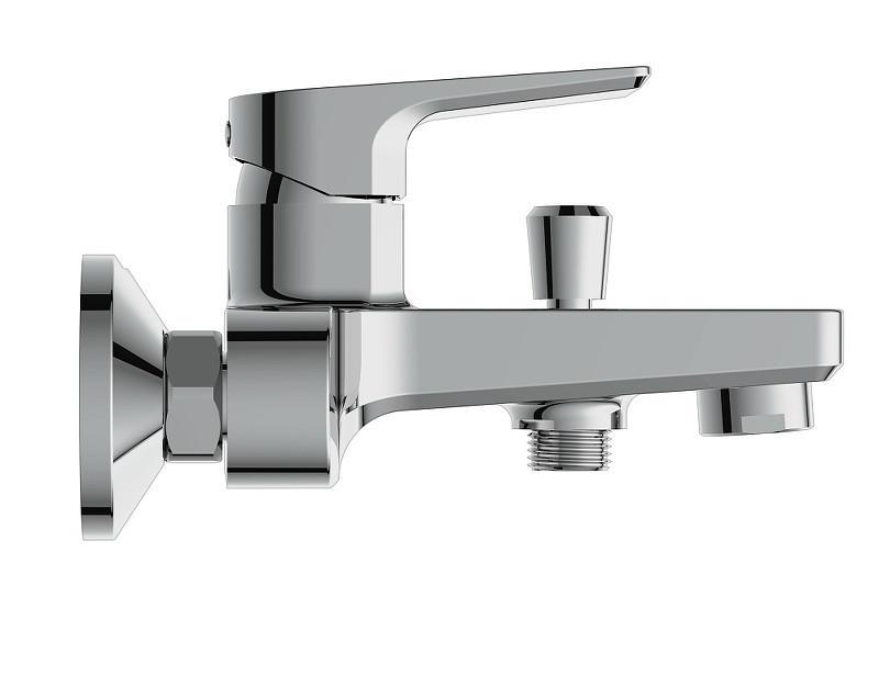 Смеситель для ванны Cersanit Nature 63064 Хром латунь на стену