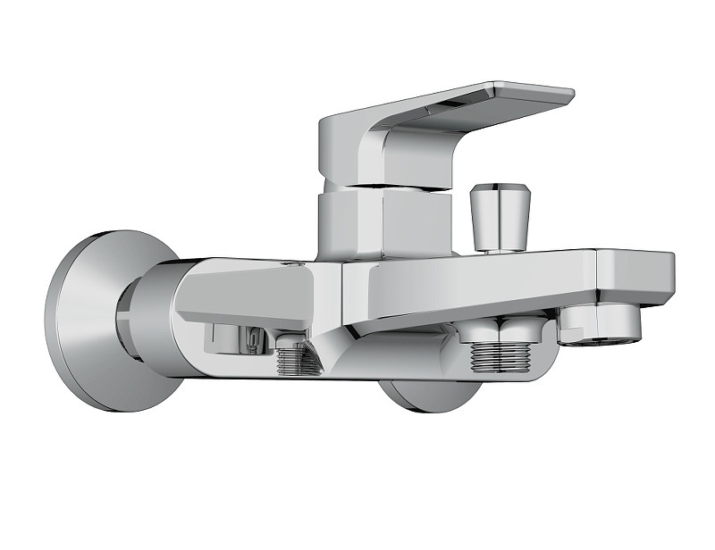 Смеситель для ванны Cersanit Nature 63064 Хром латунь на стену