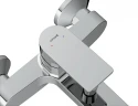 Смеситель для ванны Cersanit Nature 63064 Хром латунь на стену