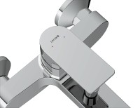 Смеситель для ванны Cersanit Nature 63064 Хром латунь на стену