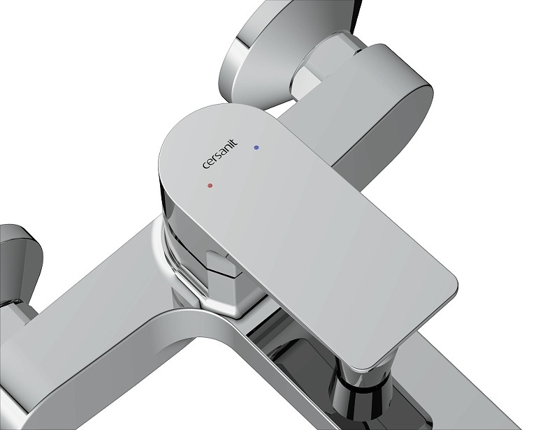 Смеситель для ванны Cersanit Nature 63064 Хром латунь на стену