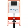 Инсталляция BelBagno BB026/BB044NERO с Черной матовой клавишей смыва пластик