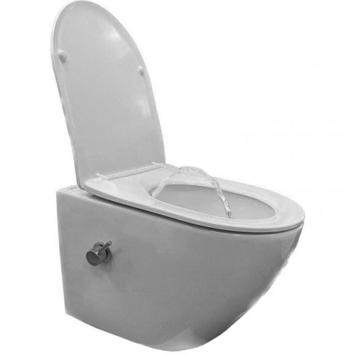 Унитаз биде Laguraty YL038S подвесной с сиденьем Микролифт фаянс подвесной