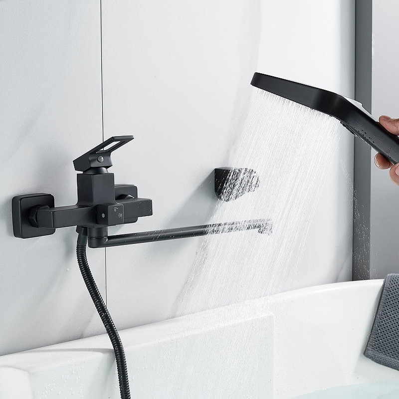 Смеситель для ванны Raffine F2296H универсальный цвет Черный