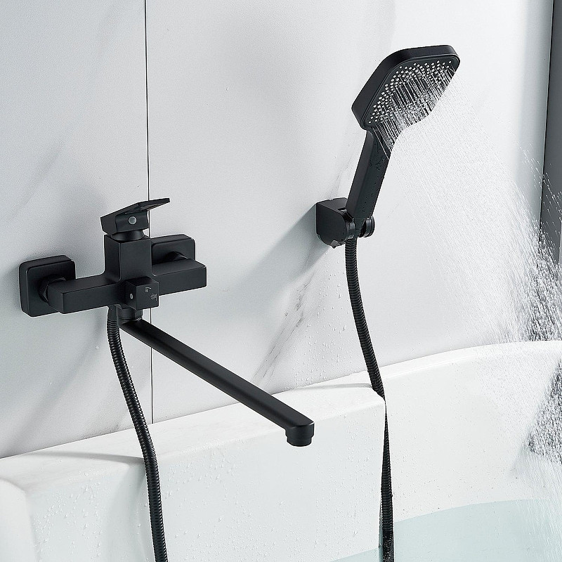 Смеситель для ванны Raffine F2296H универсальный цвет Черный