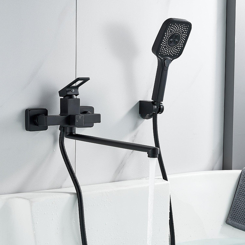 Смеситель для ванны Raffine F2296H универсальный цвет Черный