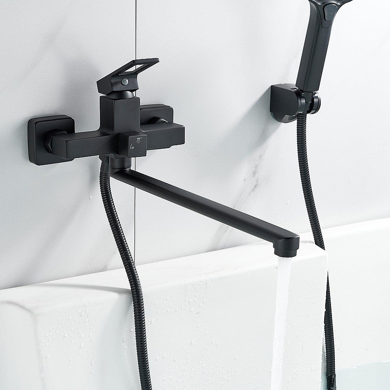 Смеситель для ванны Raffine F2296H универсальный цвет Черный