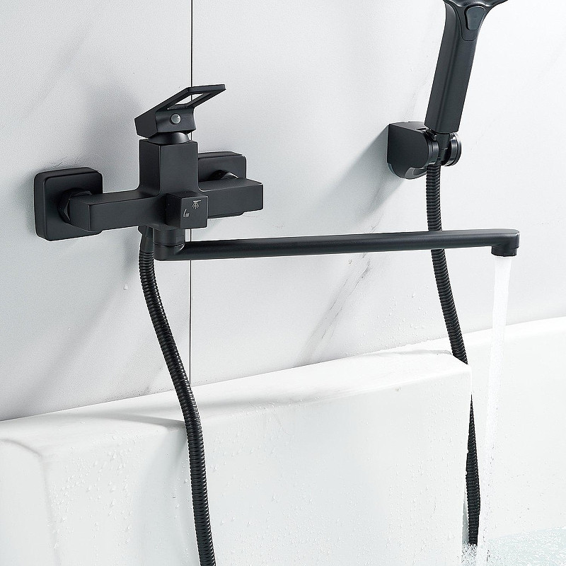 Смеситель для ванны Raffine F2296H универсальный цвет Черный