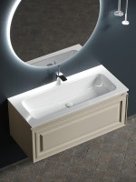 Тумба под раковину Sancos Very 100 VR100CE подвесная Beige Soft МДФ / ЛДСП