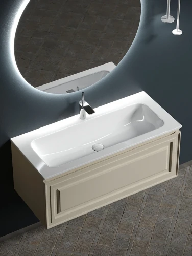 Тумба под раковину Sancos Very 100 VR100CE подвесная Beige Soft МДФ / ЛДСП