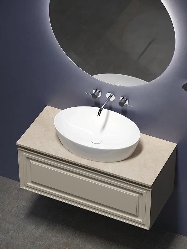 Тумба под раковину Sancos Very 100 VR100CE подвесная Beige Soft МДФ / ЛДСП