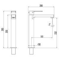 Смеситель для раковины Lemark Plus Grace LM1509C Хром латунь