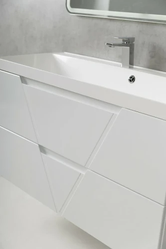 Тумба под раковину BelBagno Vittoria 90 VITTORIA-900-2C-SO-BO-P подвесная Bianco Opaco МДФ / ЛДСП