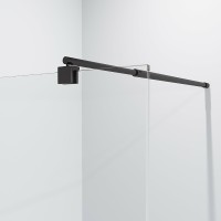 Душевая перегородка Niagara Nova 100 NG-683-10BLACK профиль Черный стекло прозрачное