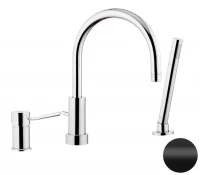 Смеситель на борт ванны Remer Minimal N072NO цвет Черный матовый