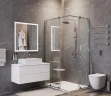 Зеркало Bond Cube 70x80 M44ZE-7080 с подсветкой с сенсорным выключателем стекло