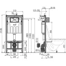 Комплект унитаза Ceramicanova Union CN4009T с инсталляцией Alcaplast Sadromodul AM101/1120-3:1 RU M71-0001 с сиденьем Микролифт и клавишей смыва Хром