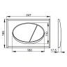 Комплект унитаза Ceramicanova Union CN4009T с инсталляцией Alcaplast Sadromodul AM101/1120-3:1 RU M71-0001 с сиденьем Микролифт и клавишей смыва Хром