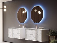 Зеркало Cezares 80 45079 с подсветкой многоугольное стекло