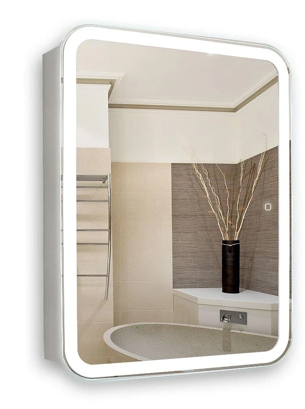 Зеркальный шкаф Azario Фиджи flip 60 LED-00002472 с подсветкой с сенсорным выключателем и диммером