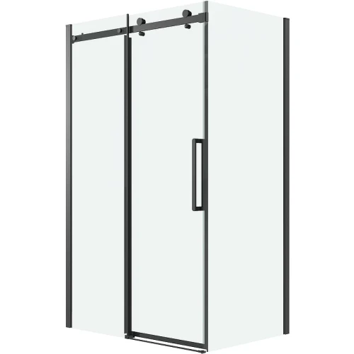 Душевая стенка Grossman Classic 90 200.K33.04.90.21.00 профиль Черный матовый стекло прозрачное