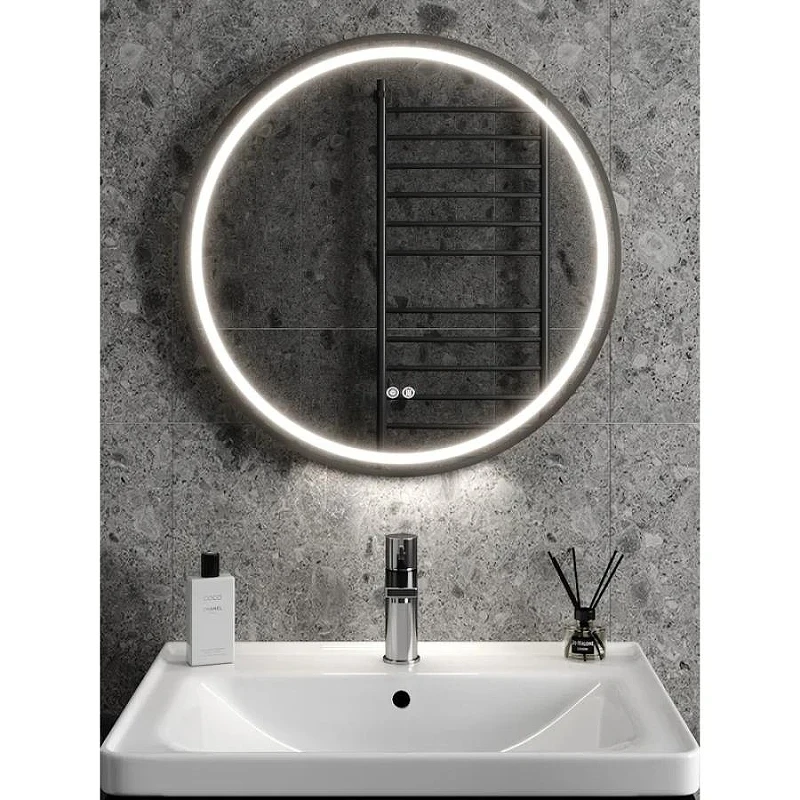 Зеркало Maretti Elena 60 EA1460R03EL с подсветкой цвет Черный с сенсорным выключателем с подогревом и диммером