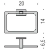 Кольцо для полотенец Colombo Design Look B1631.OM Золото матовое