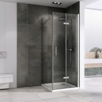 Душевой уголок Abber Zart 100x80 AG08100P-S81 профиль Хром стекло прозрачное