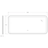 Зеркало Cezares Stylus 150 CZR-SPC-STYLUS-1500-700-TCH-WARM с подсветкой с сенсорным выключателем и подогревом стекло
