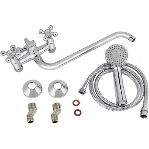 Смеситель для ванны Kaiser Carlson Lux 11056 универсальный Хром латунь на стену