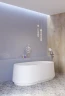 Акриловая ванна Cezares Lux 170х82 CZR-LUX-CENTRAL-170-82-58-MATT цвет Белый матовый