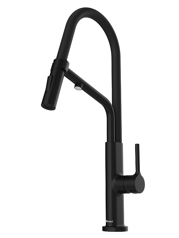 Смеситель для кухни Domaci Римини D569174BK цвет Черный матовый