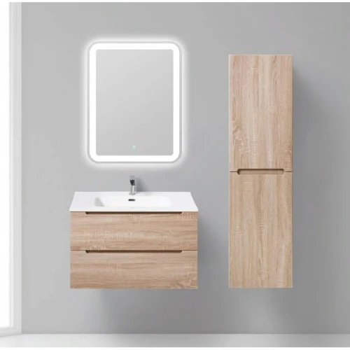 Шкаф пенал BelBagno Etna 40 L ETNA-1500-2A-SC-WO-P-L подвесной Светло Коричневый/Rovere Bianco МДФ / ЛДСП