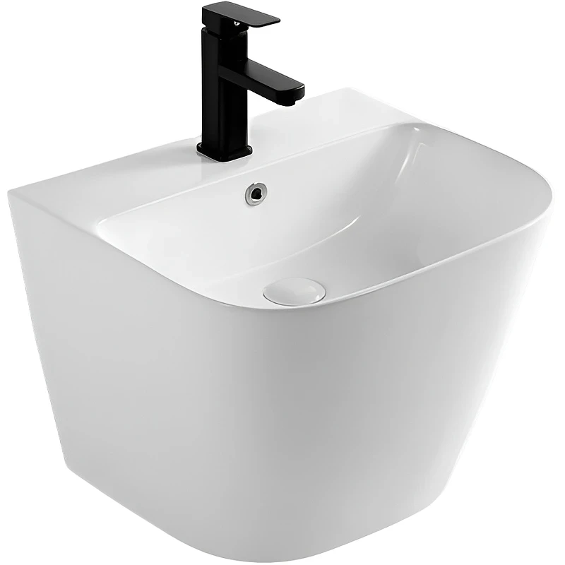 Раковина SantiLine 51 SL-4023 Белая фаянс подвесная