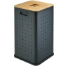 Корзина для белья WeltWasser Nansy BL 55L 10000013377 Черная матовая
